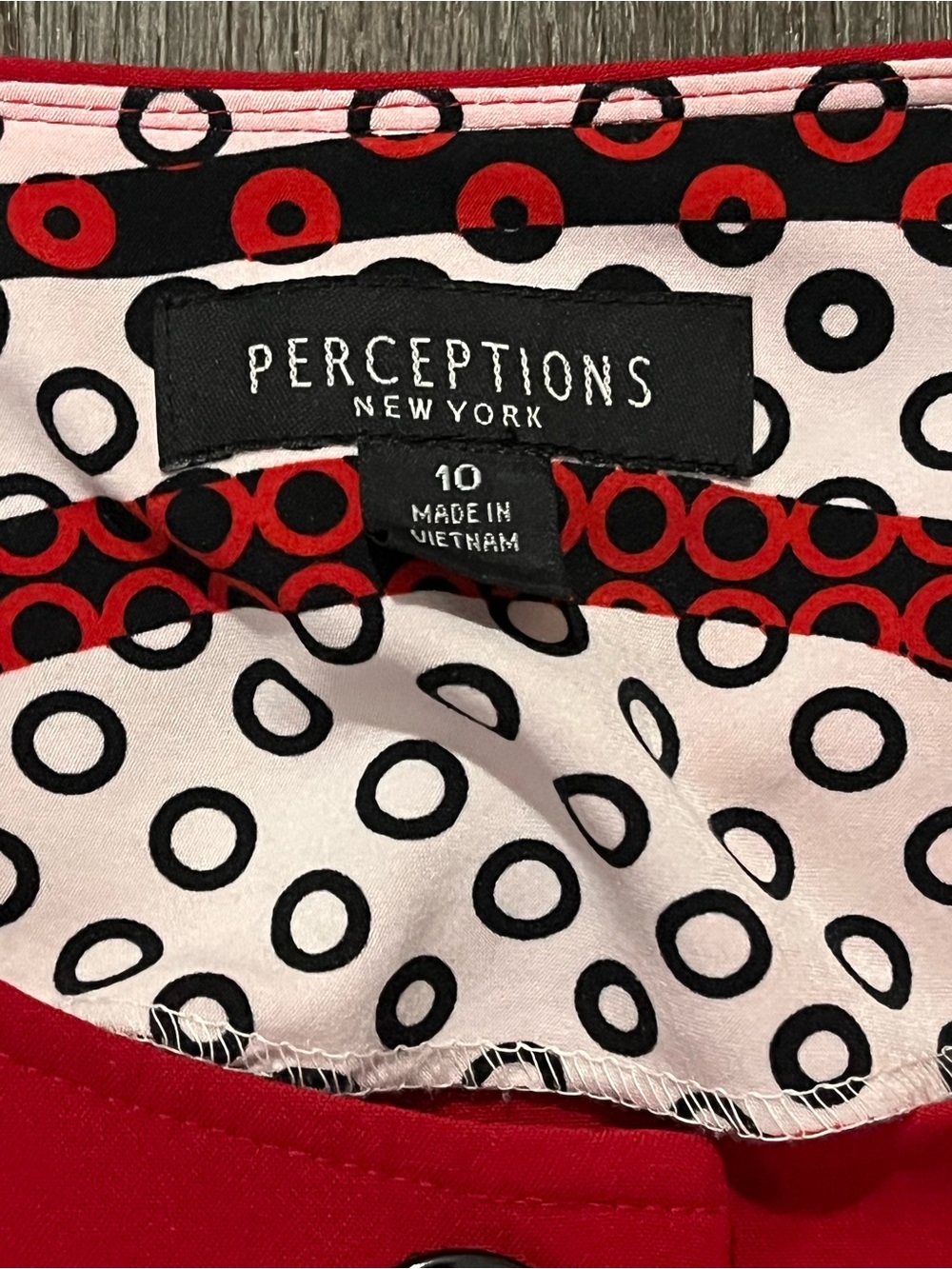 Perceptions Red Blazer Jacket - Picture 2 of 7